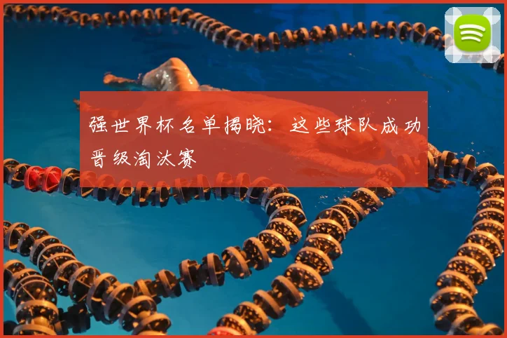 强世界杯名单揭晓:这些球队成功晋级淘汰赛