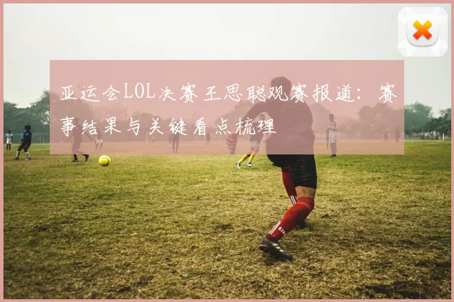 亚运会LOL决赛王思聪观赛报道:赛事结果与关键看点梳理